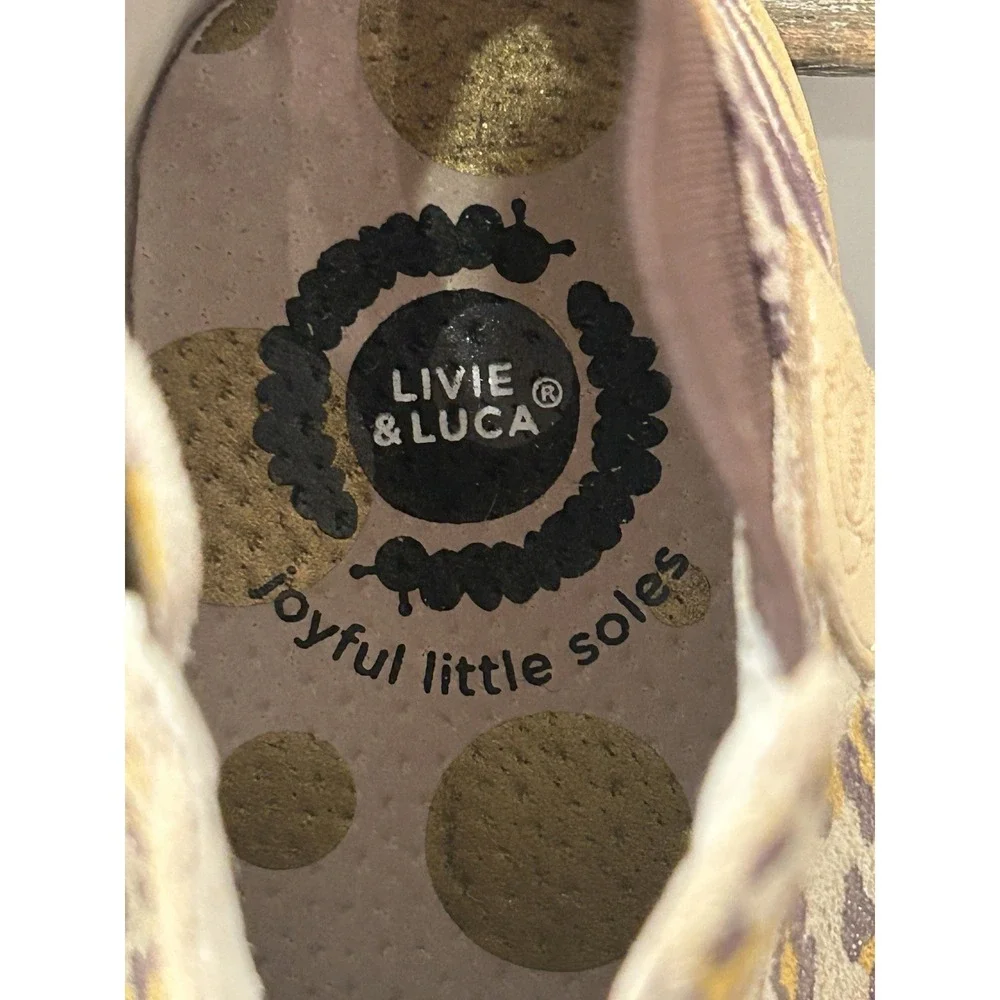 Livie & Luca Wink Ankle Boots Toddler Size 7 Wildcat Shimmer Side Zip